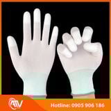  Găng Tay Phủ PU Đầu Ngón Trắng 