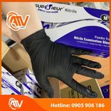  Găng Tay Y Tế Không Bột Nitrile Supersieur Màu Đen 