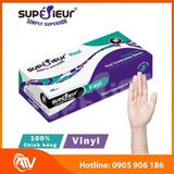  Găng Tay Y Tế Không Bột Vinyl Supérieur 