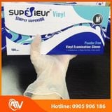  Găng Tay Y Tế Không Bột Vinyl Supérieur 
