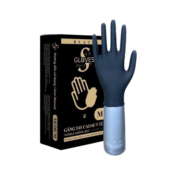 Găng Tay Y Tế Sgloves Nitrile Không Bột Màu Đen