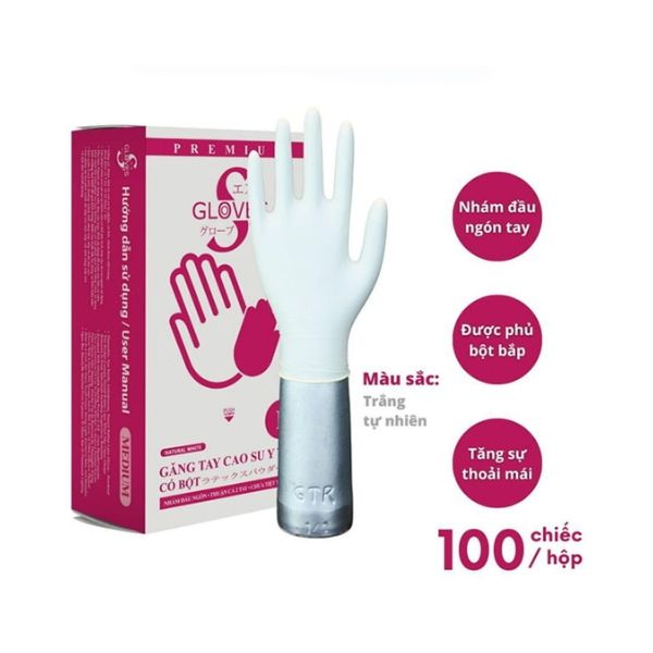 Găng Tay Y Tế Sgloves Có Bột Latex 5.0g