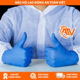  Găng Tay Y Tế Vietglove Nitrile 4.5g Không Bột Màu Xanh 