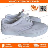  Giày Vải Asia Cột Dây Màu Trắng 