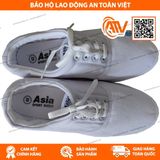  Giày Vải Asia Cột Dây Màu Trắng 