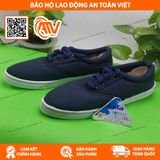  Giày Vải Asia Màu Xanh Đậm Có Dây 