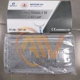  Khẩu Trang Y Tế 4 Lớp Khánh An Màu Xám 