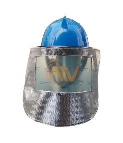 Tấm kính che mặt chịu nhiệt kết hợp với nón bảo hộ 