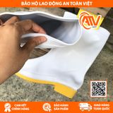  Ủng Cao Su TGP Màu Trắng - Đế Vàng 
