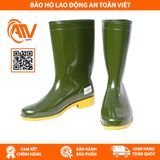  Ủng cao su Thùy Dương 284 xanh rêu - vàng 