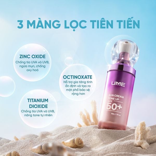 Kem Chống Nắng Nâng Tông 5in1 UME - Sun Cream Tone Up UME