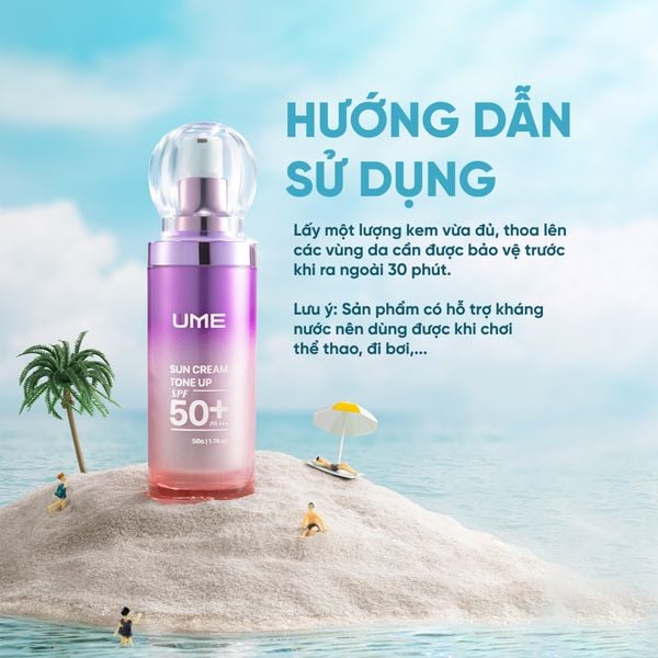 Kem Chống Nắng Nâng Tông 5in1 UME - Sun Cream Tone Up UME