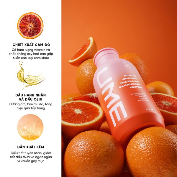 Nước Tẩy Trang Cam Máu UME - Blood Orange Micellar Cleasing Water