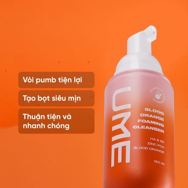 Combo Làm Sạch Sâu, Dưỡng Ẩm Đa Tầng - Nước Tẩy Trang và Bọt Rửa Mặt Cam Máu
