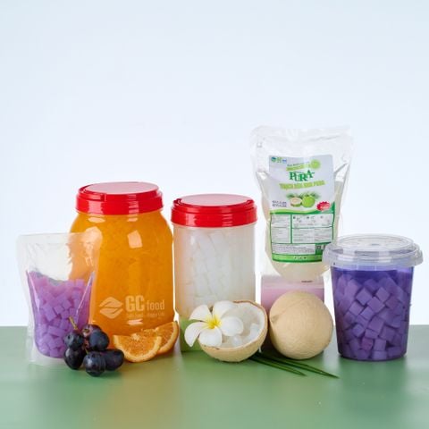 Thạch dừa đóng gói retail