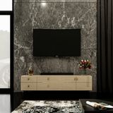  HAPPY FURNITURE , Gỗ tự nhiên , Kệ TV 6 ngăn kéo chân sắt - JOCASTA , KTV_049 , 150cm x 40cm x 48cm 