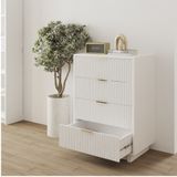  HAPPY FURNITURE , Tủ lưu trữ 4 ngăn kéo - NAMI, THK_240 , 70cm x 45cm x 98cm DxRxC 