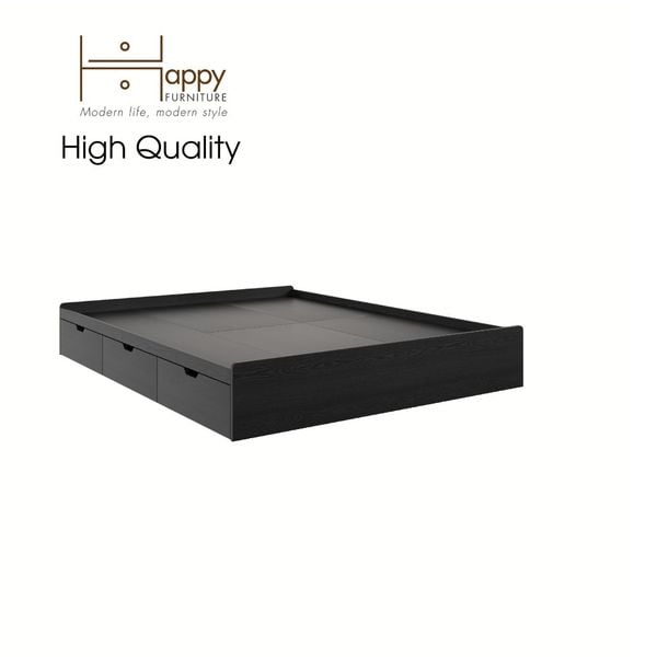  HAPPY FURNITURE , Giường ngủ 3 ngăn kéo - BONY , GNG_017 GNG_018 GNG_019 GNG_020 , 203x30cm , dài x cao 