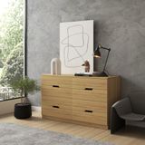  HAPPY FURNITURE , Tủ đựng đồ - 8 ngăn kéo - DASH , THK_053 , 132cm x 46cm x 78cm 