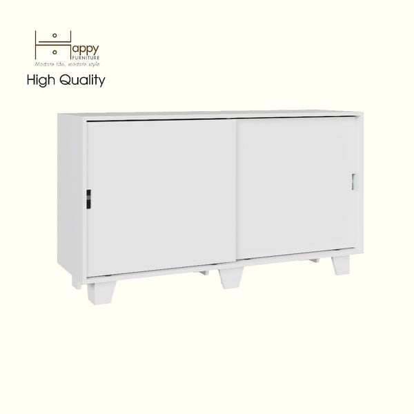  HAPPY FURNITURE , ALVA - Tủ lưu trữ 2 cửa lùa , TCL_039 , 140cm x 40cm x 78cm DxRxC 