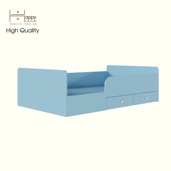  HAPPY FURNITURE , Giường ngủ 2 ngăn kéo cho trẻ em - KID , GNG_164 GNG_165 , 203cm x 48cm 