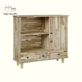  HAPPY FURNITURE , Gỗ tự nhiên , Tủ lưu trữ 2 ngăn kéo - FARAH , TLT_013 , 100x35x90cm 