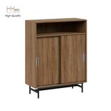 HAPPY FURNITURE , Tủ lưu trữ 3 ngăn cánh lùa chân sắt - LUCA , TCL_018 , 86cm x 36cm x 110cm 