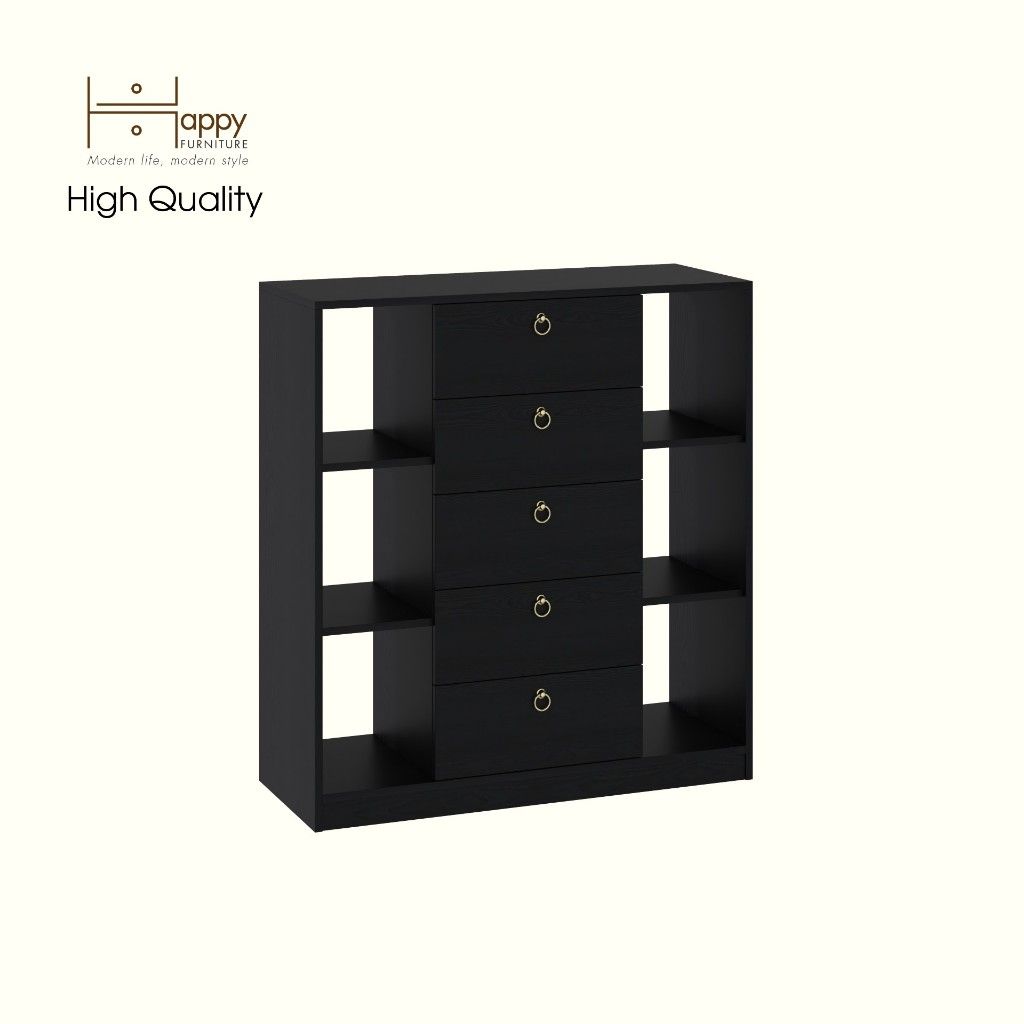  HAPPY FURNITURE , Tủ lưu trữ 5 ngăn kéo - MERI , THK_298 , 102cm x 40cm x 111cm DxRxC 