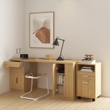  HAPPY FURNITURE , Bàn làm việc 2 hộc tủ - DASH , BAN_031, BAN_032, BAN_033 