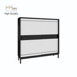  HAPPY FURNITURE , Tủ lưu trữ 2 cánh lùa chân sắt - TAKO , TCL_034 , 110cm x 30cm x 110cm 