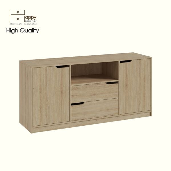  HAPPY FURNITURE , Tủ lưu trữ 4 ngăn kéo - ASO, TLT_058 , 160cm x 45cm x 75cm DxRxC 