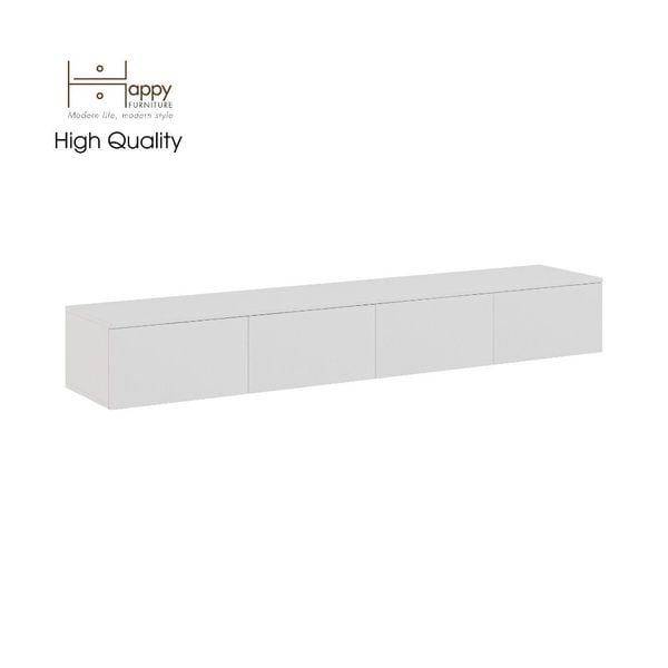  HAPPY FURNITURE , Kệ tv 4 ngăn kéo treo tường - OLA , KTV_023 , 200cm x 40cm x 28cm 