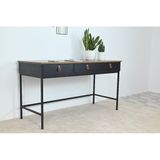  HAPPY FURNITURE , Bàn làm việc chân sắt - NOMIA , BAN_037 , 140cm x 55cm x 75cm 