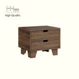  HAPPY FURNITURE , ALVA - Táp đầu giường 2 ngăn kéo , THK_226 , 50cm x 40cm x 40cm DxRxC 