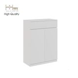  HAPPY FURNITURE , Tủ lưu trữ 2 cánh mở 1 ngăn kéo - OLA , TCM_078 , 80cm x 40cm x 110cm 