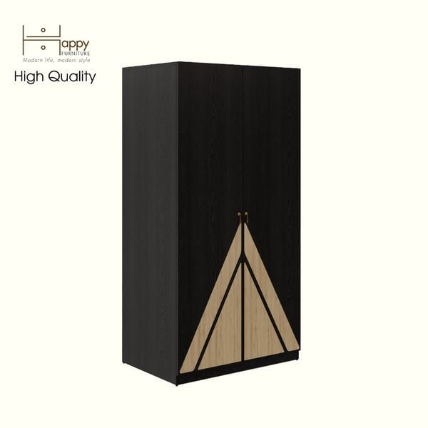  HAPPY FURNITURE , Tủ quần áo 2 cửa mở - CHARIS , TCM_121 , 90cm x 59cm x 176cm 