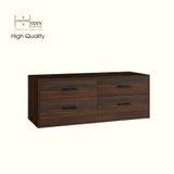  HAPPY FURNITURE , HEINEE - Tủ lưu trữ 4 ngăn kéo, THK_237 , 120cm x 45cm x 46cm DxRxC, sản phẩm phổ thông 