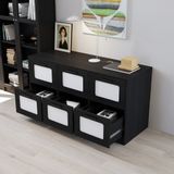  HAPPY FURNITURE , Tủ lưu trữ 4 ngăn kéo - TASY ,THK_318 , 134cm x 50cm x 70cm DxRxC 
