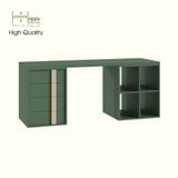  HAPPY FURNITURE , Bàn làm việc 4 ngăn kéo - SPACE, BAN_146 , 180cm x 59cm x 75cm DxRxC 