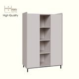  HAPPY FURNITURE , Tủ quần áo 2 cánh mở chân sắt - LAVIA , TCM_171 , 119cm x 59cm x 180cm 
