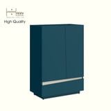  HAPPY FURNITURE , Tủ lưu trữ 2 cửa mở 1 ngăn kéo - VIGGO , TCM_173 , 62cm x 32cm x 90cm 