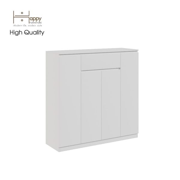  HAPPY FURNITURE , Tủ lưu trữ 4 cánh mở 1 ngăn kéo - OLA , TCM_080 , 120cm x 40cm x 120cm 