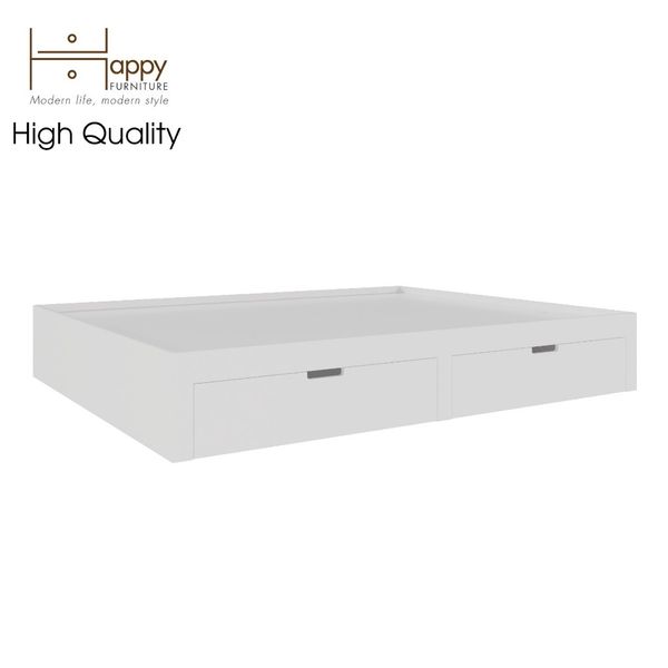  HAPPY FURNITURE , Giường ngủ 2 ngăn kéo -  MOLLY , GNG_106 GNG_107 GNG_108 GNG_109 , 203x32cm , dài x cao 