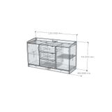  HAPPY FURNITURE , Tủ lưu trữ 2 cánh mở - WINNI , TCM_153 , 120cm x 40cm x 70cm 