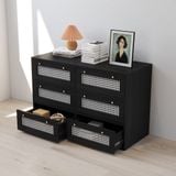  HAPPY FURNITURE , Tủ lưu trữ 6 ngăn kéo - MAY , THK_303 , 110cm x 45cm x 70cm DxRxC 