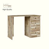  HAPPY FURNITURE , Gỗ tự nhiên , Bàn trang điểm 4 ngăn kéo - FARAH , BAN_098 , 110x45x75cm 