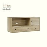  HAPPY FURNITURE , ZACY - Kệ TV 2 ngăn kéo, KTV_063 , 100cm x 40cm x 46cm DxRxC, Sản phẩm phổ thông 