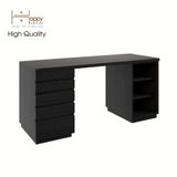  HAPPY FURNITURE , Bàn làm việc 2 bên hộc tủ MACRO ,BAN_008 , 160cm x 60cm x 75cm 