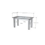  HAPPY FURNITURE , Gỗ tự nhiên , Bàn làm việc gỗ Plywood - AIDAN , BAN_108 , 140cm x 80cm x 75cm DxRxC 