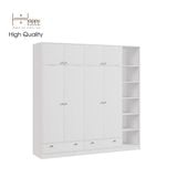  HAPPY FURNITURE , Tủ quần áo 4 cửa mở 2m2x2m2 - ELEGANT , TCM_045 , 220cm x 54cm x 220cm 